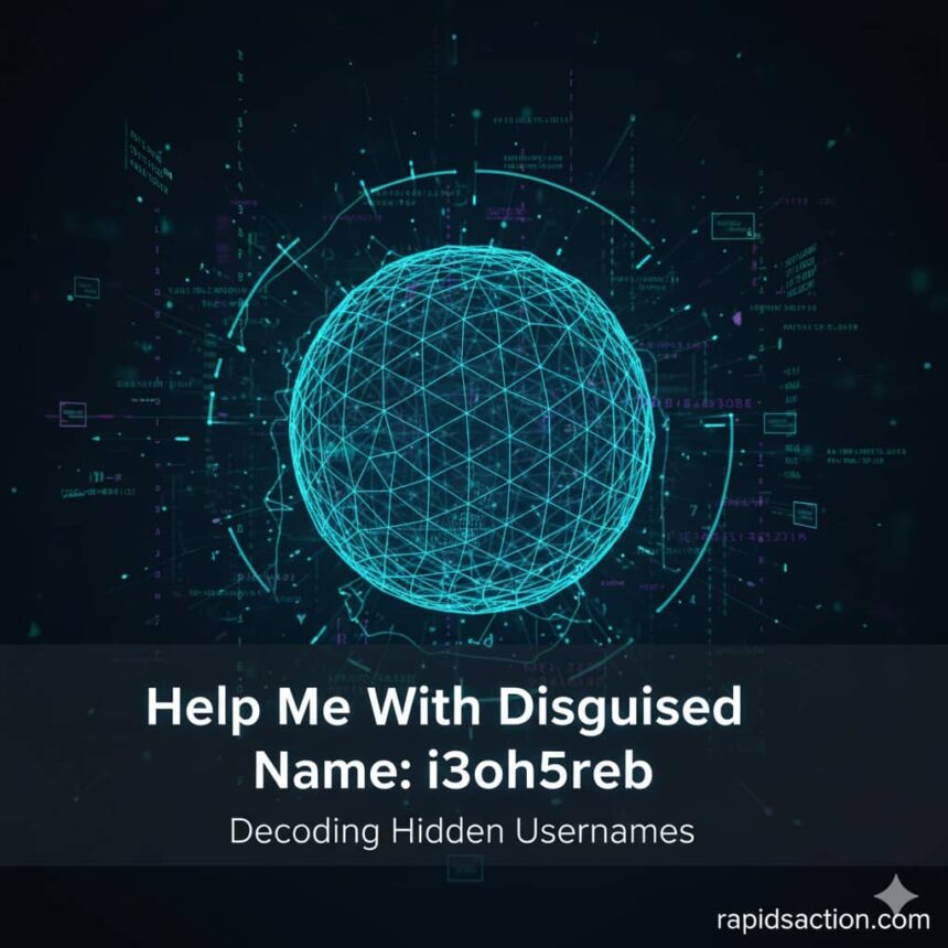help me with disguised name: i3oh5reb