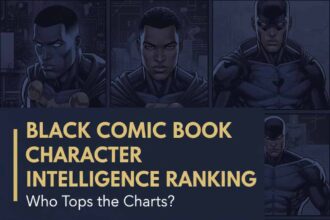  A collage of black comic book characters showcasing their intelligence.